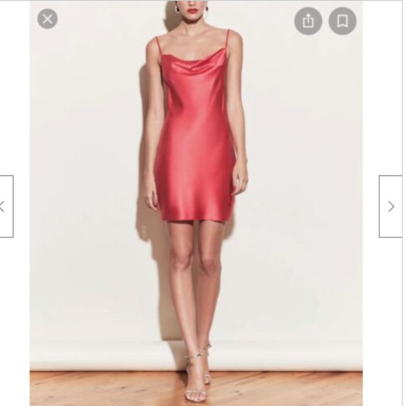 Fleur du Mal Red Cowl Neck Slip Dress - S - Picture 12 of 12